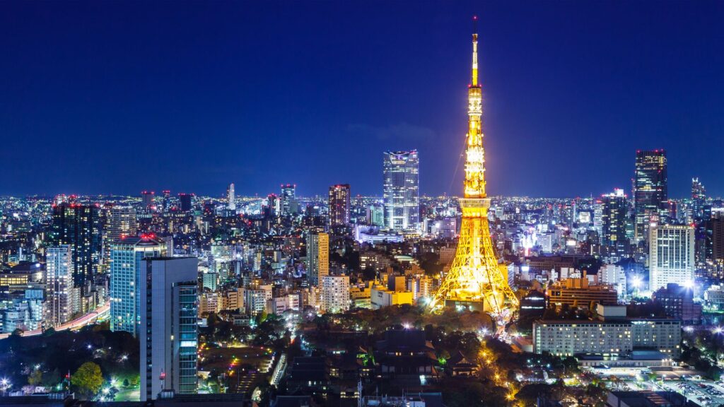 東京タワーの見える夜景