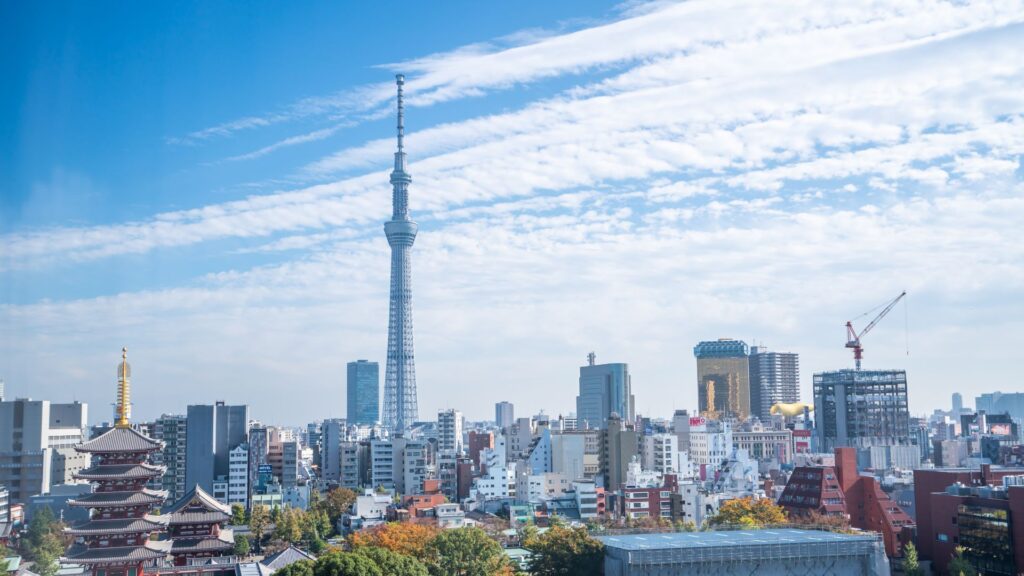 スカイツリーの見える景色